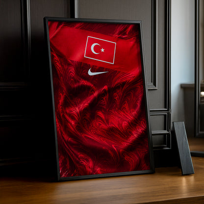 Cadre Photo Maillot Turquie – Domicile Coupe du Monde 2026 TonCadre