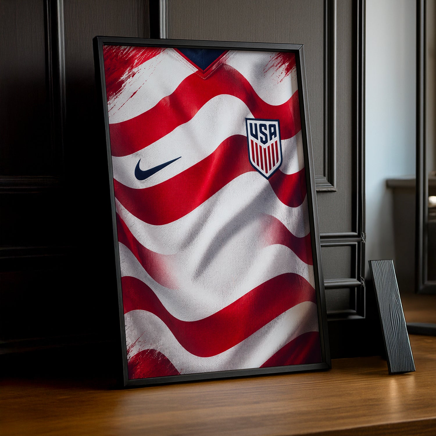 Cadre Photo Maillot USA – Domicile Coupe du Monde 2026 TonCadre