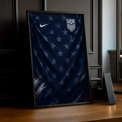 Cadre Photo Maillot USA – Extérieur Coupe du Monde 2026 TonCadre