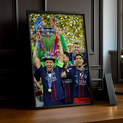 Cadre Photo Marquinhos – Levée du Trophée Champions League 2026 | PSG TonCadre