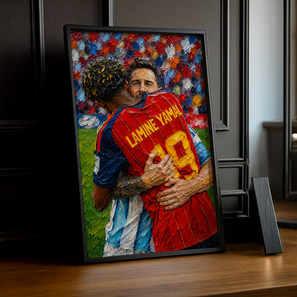 Cadre Photo Messi & Lamine Yamal – Accolade Finale Coupe du Monde TonCadre