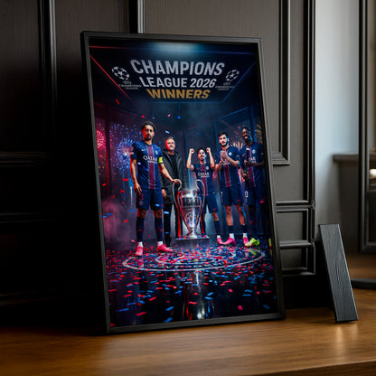 Cadre Photo PSG Champions League 2026 Winners – Luis Enrique & Joueurs TonCadre