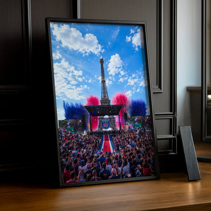 Cadre Photo PSG – Parade Tour Eiffel Champions League 2026 | Fête des Champions TonCadre