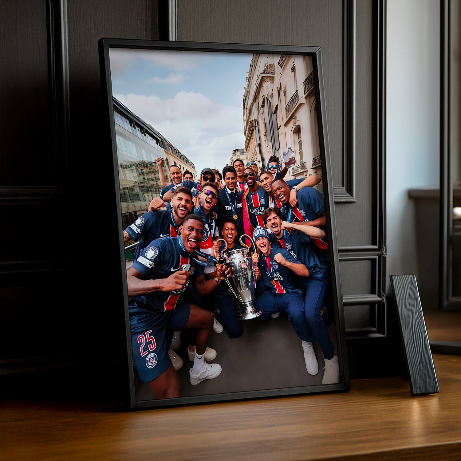 Cadre Photo PSG – Photo de Groupe Parade Paris Champions League 2026 TonCadre