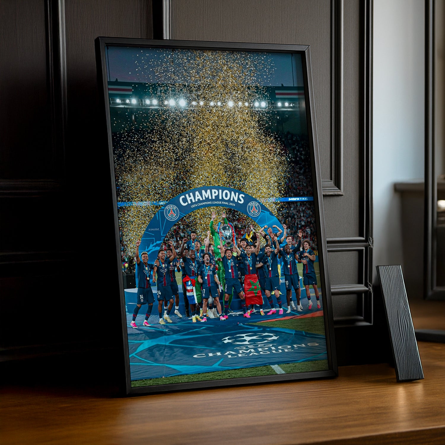 Cadre Photo PSG – Podium Officiel UEFA Champions League Final 2026 | Budapest TonCadre
