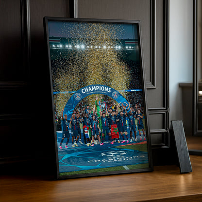 Cadre Photo PSG – Podium Officiel UEFA Champions League Final 2026 | Budapest TonCadre