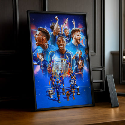 Cadre Photo PSG – Poster Collector Champions League 2026 | Montage Joueurs TonCadre