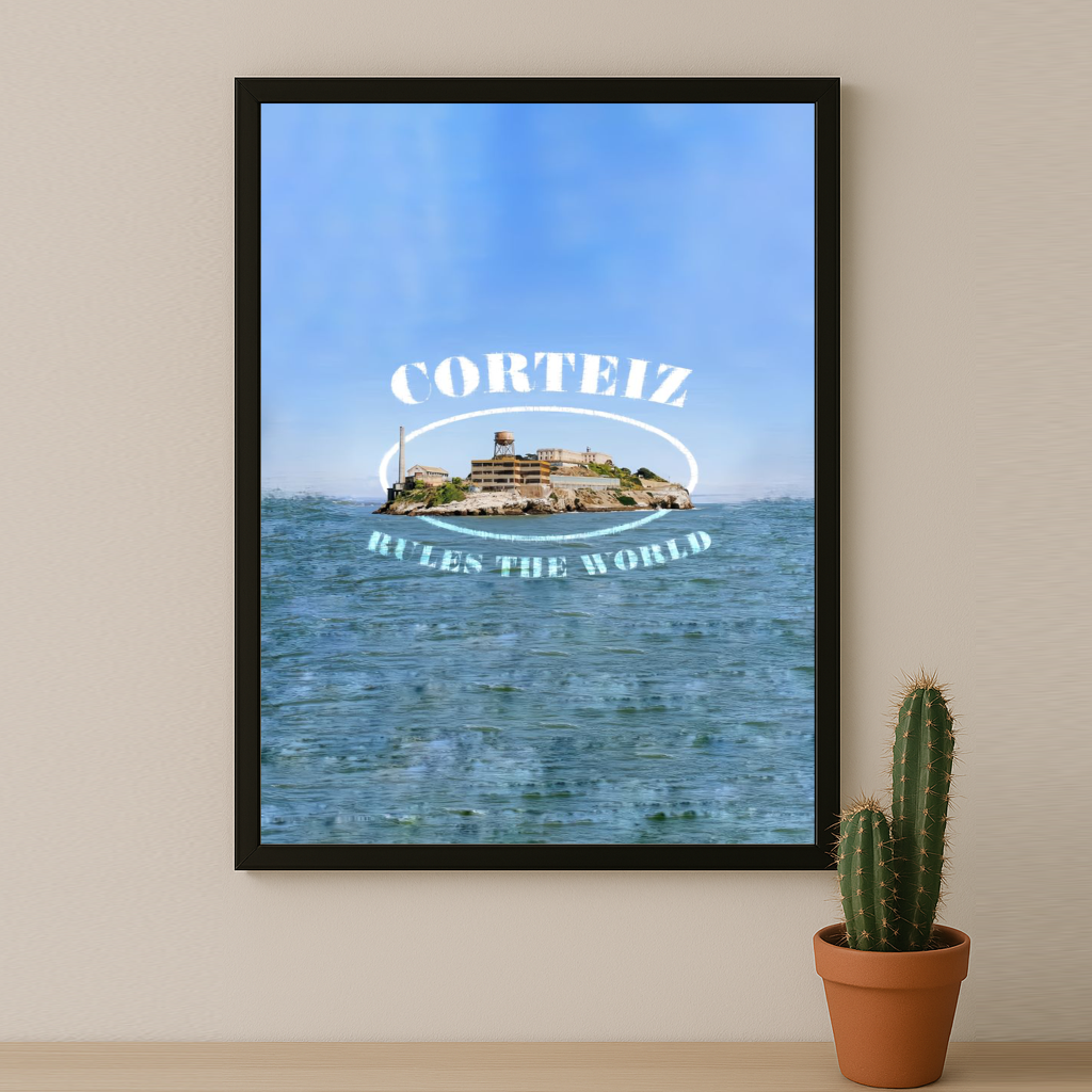 Poster encadrée Corteiz - Blue Water