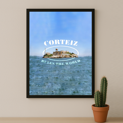 Poster encadrée Corteiz - Blue Water