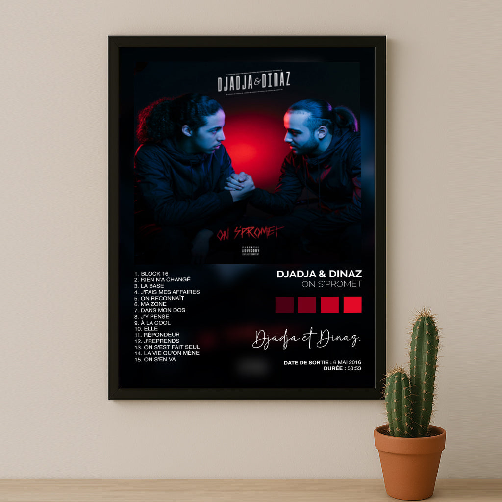 Cadre photo Album Musicaux - On S'Promet de Djadja & Dinaz
