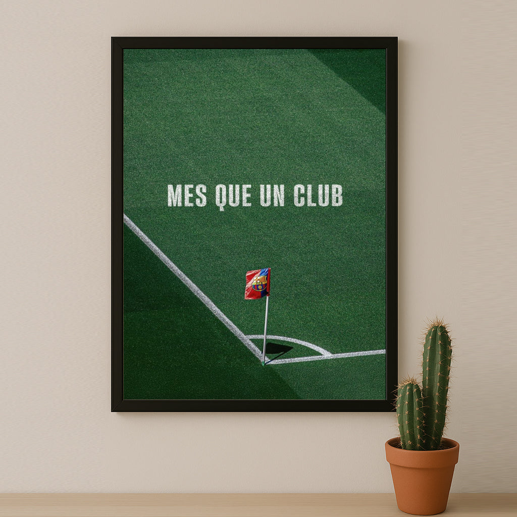 Poster encadrée FC Barcelone - Mes Que Un Club