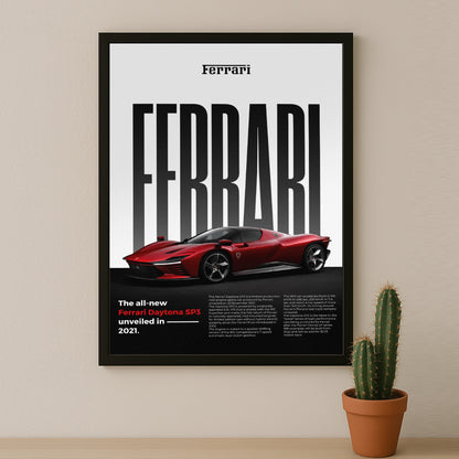 Poster Voitures - Ferrari Daytona SP3