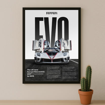 Poster Voitures - Ferrari FXX-K EVO