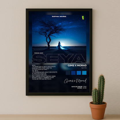 Cadre photo Titre Musicaux - Seya de Gims x Morad