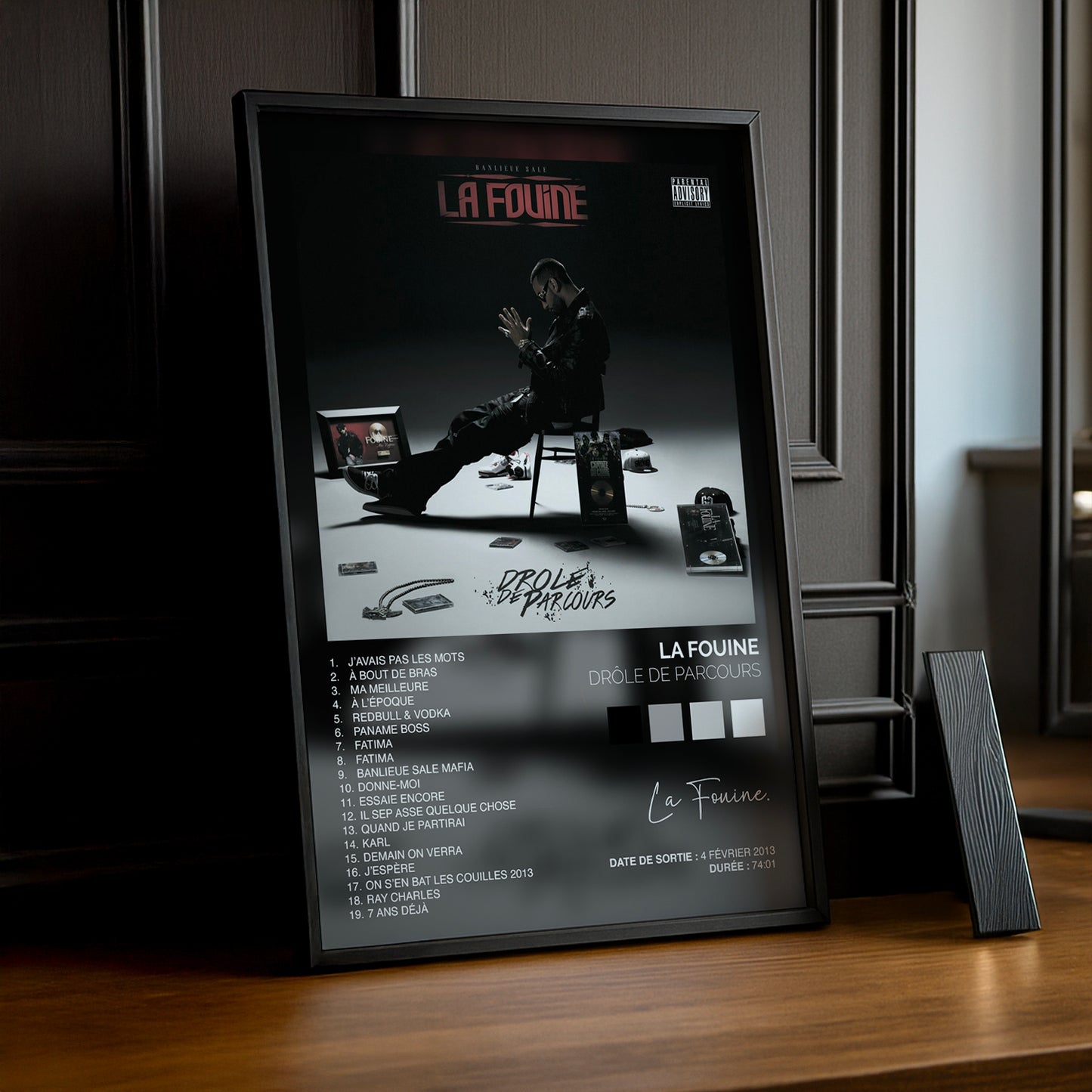 Cadre Photo La Fouine - Drôle de parcours