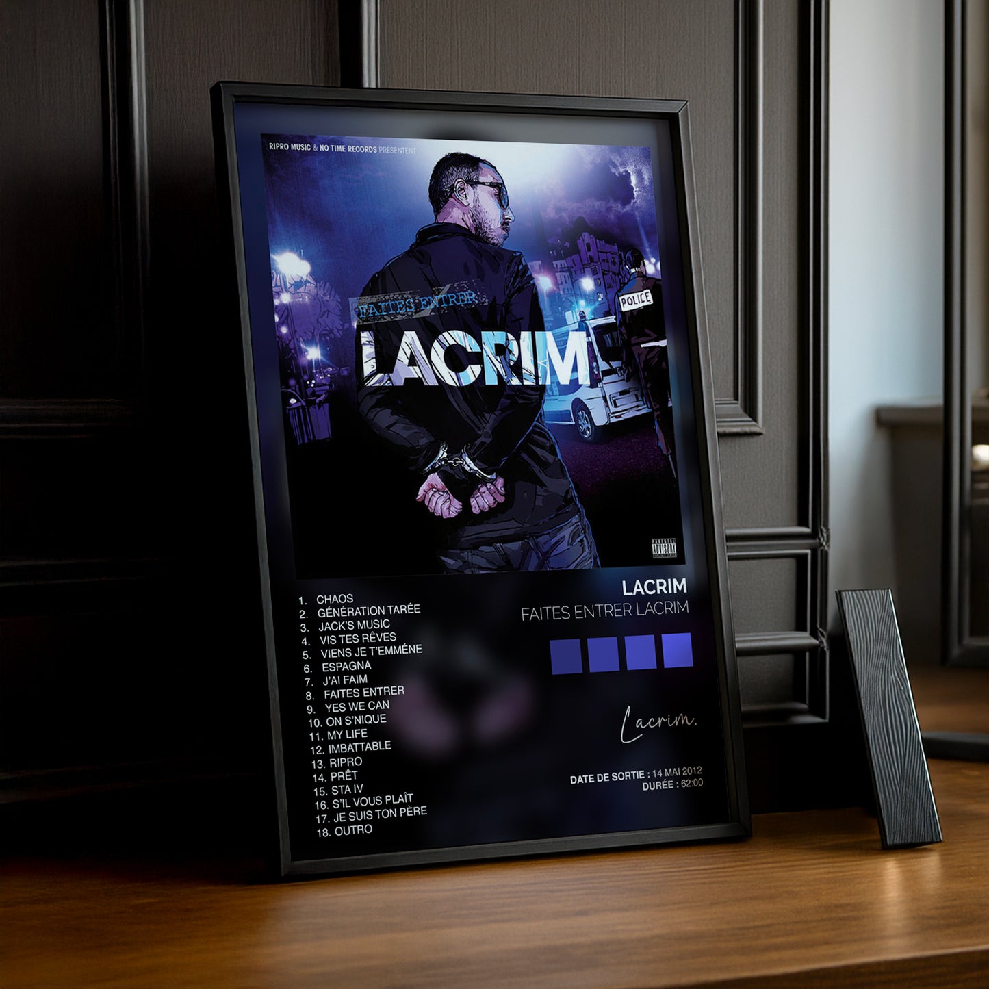 Cadre Photo Lacrim - Faites entrer Lacrim