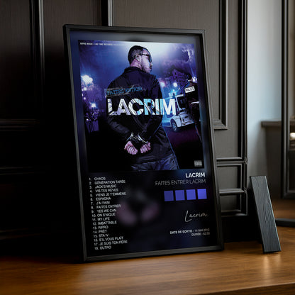 Cadre Photo Lacrim - Faites entrer Lacrim