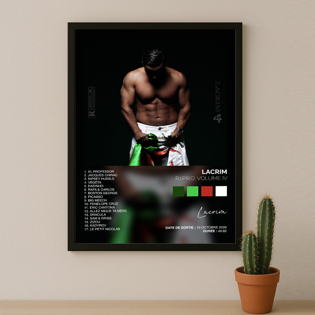 Cadre photo Album Musicaux - Ripro Volume 4 de Lacrim