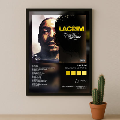 Cadre photo Album Musicaux - Toujours le même de Lacrim