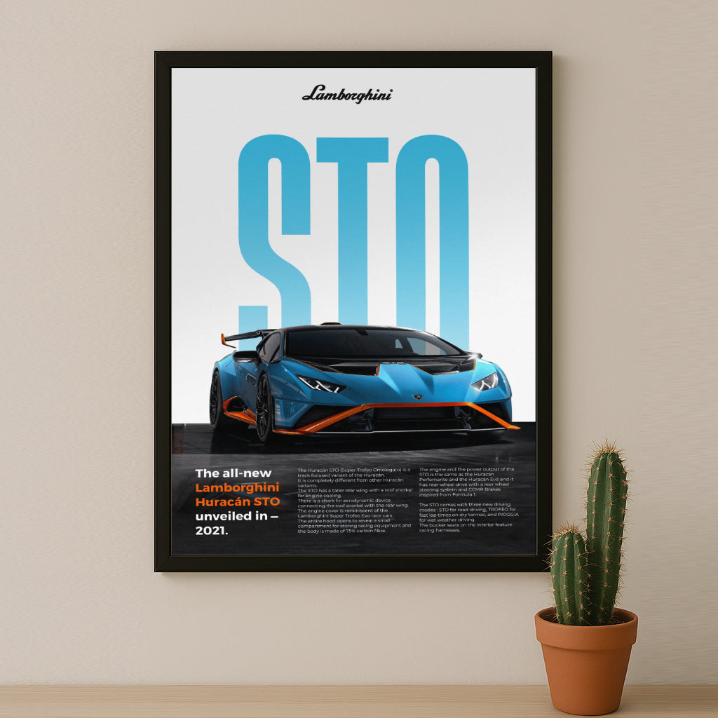 Poster Voitures - Lamborghini Huracan STO