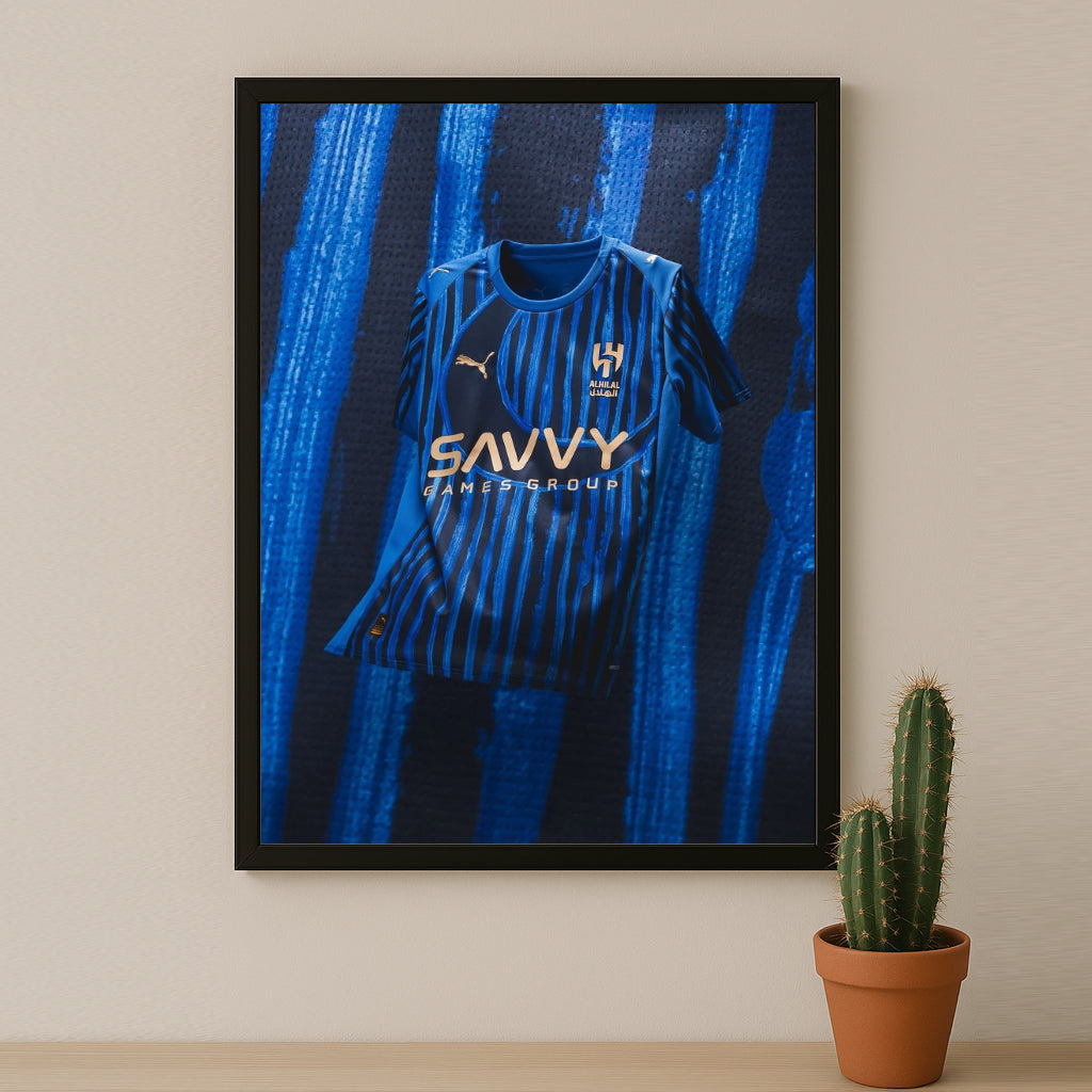 Poster Maillot Football - Al Hilal 2025-2026