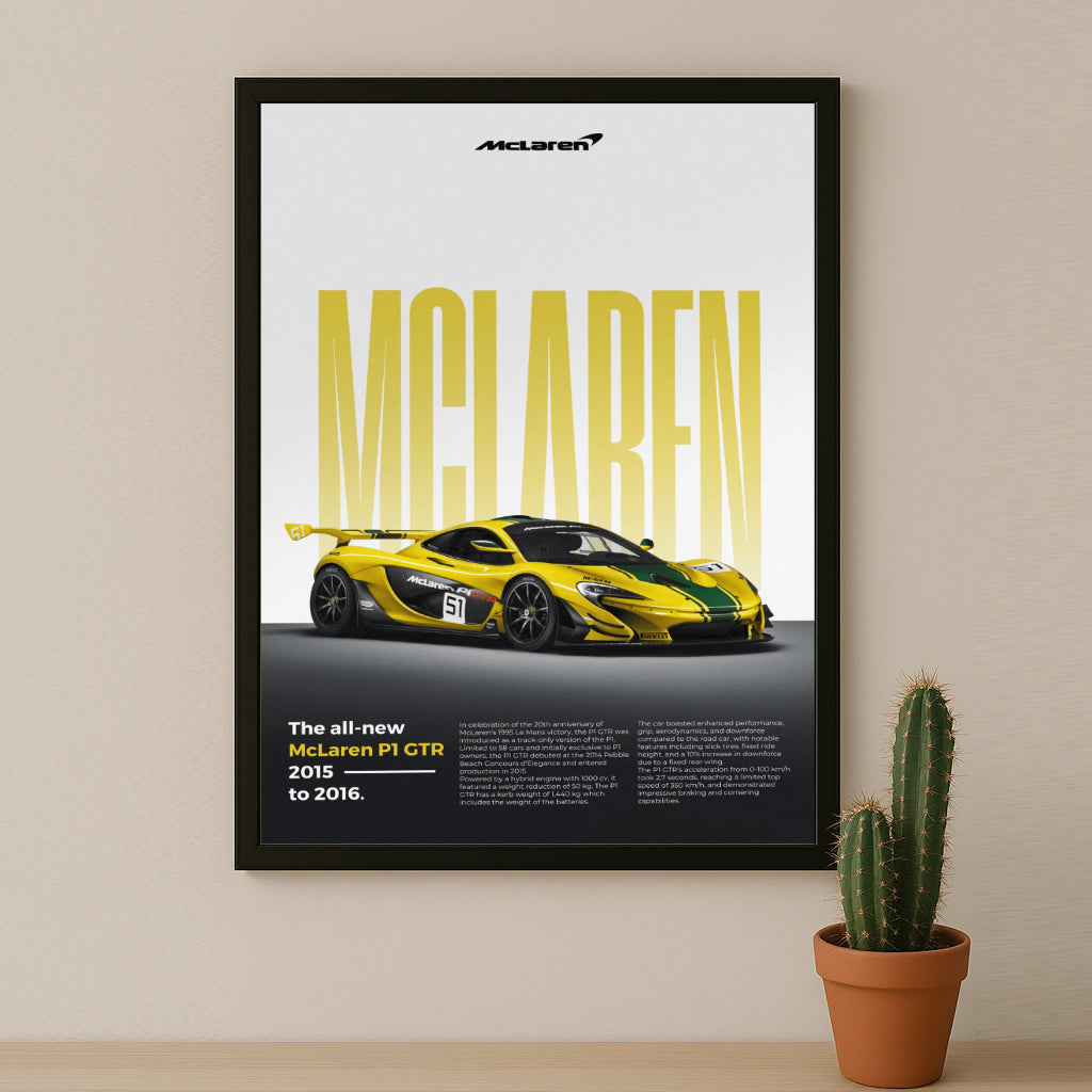 Poster Voitures - McLaren P1 GTR