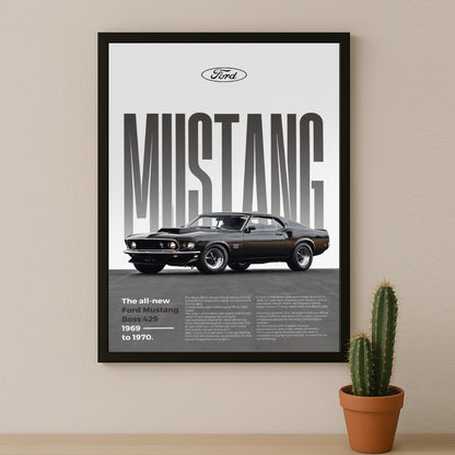 Poster Voitures - Ford Mustang Boss 429