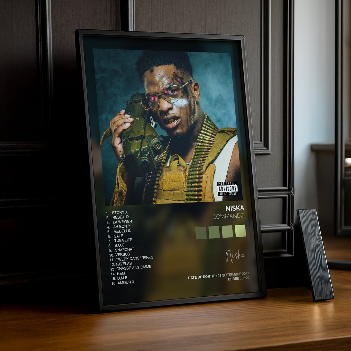 Cadre photo Niska - Commando