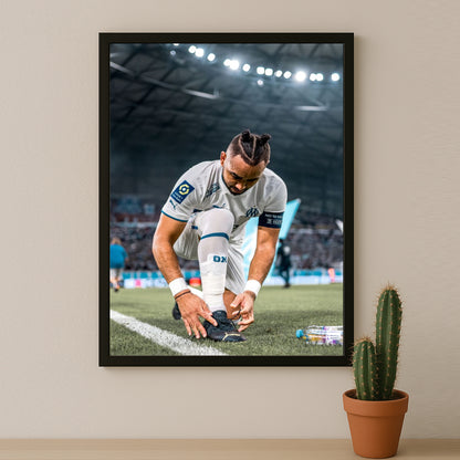 Poster encadrée Olympique de Marseille - Dimitri Payet