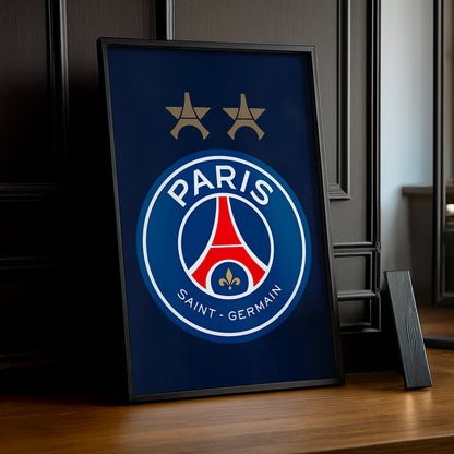 Cadre photo Paris Saint-Germain logo étoilée TonCadre