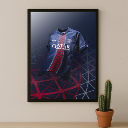 Poster Maillot Football - Paris Saint-Germain Domicile 2025-2026
