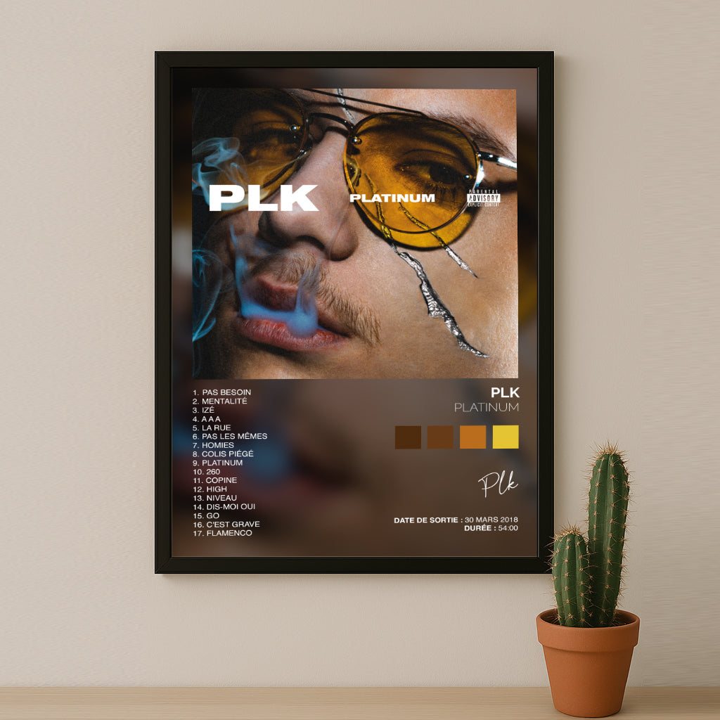 Cadre photo Album Musicaux - Platinum de PLK