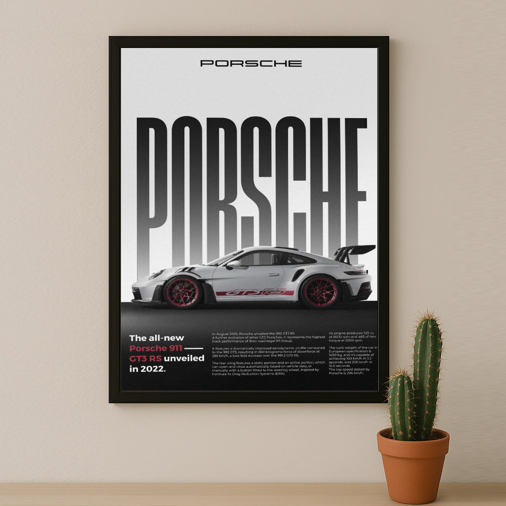 Poster Voitures - Porsche 911 GT3 RS