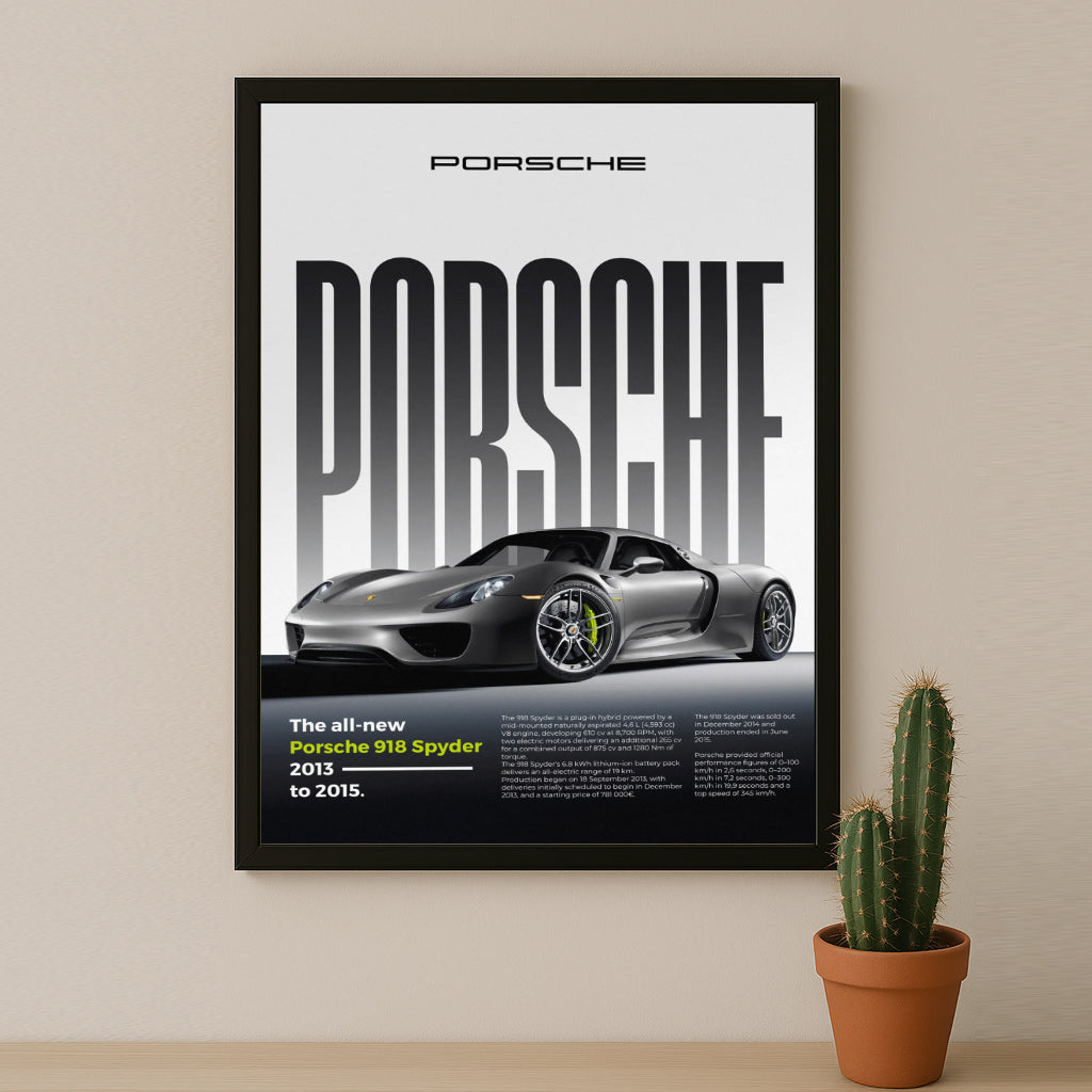 Poster Voitures - Porsche 918 Spyder