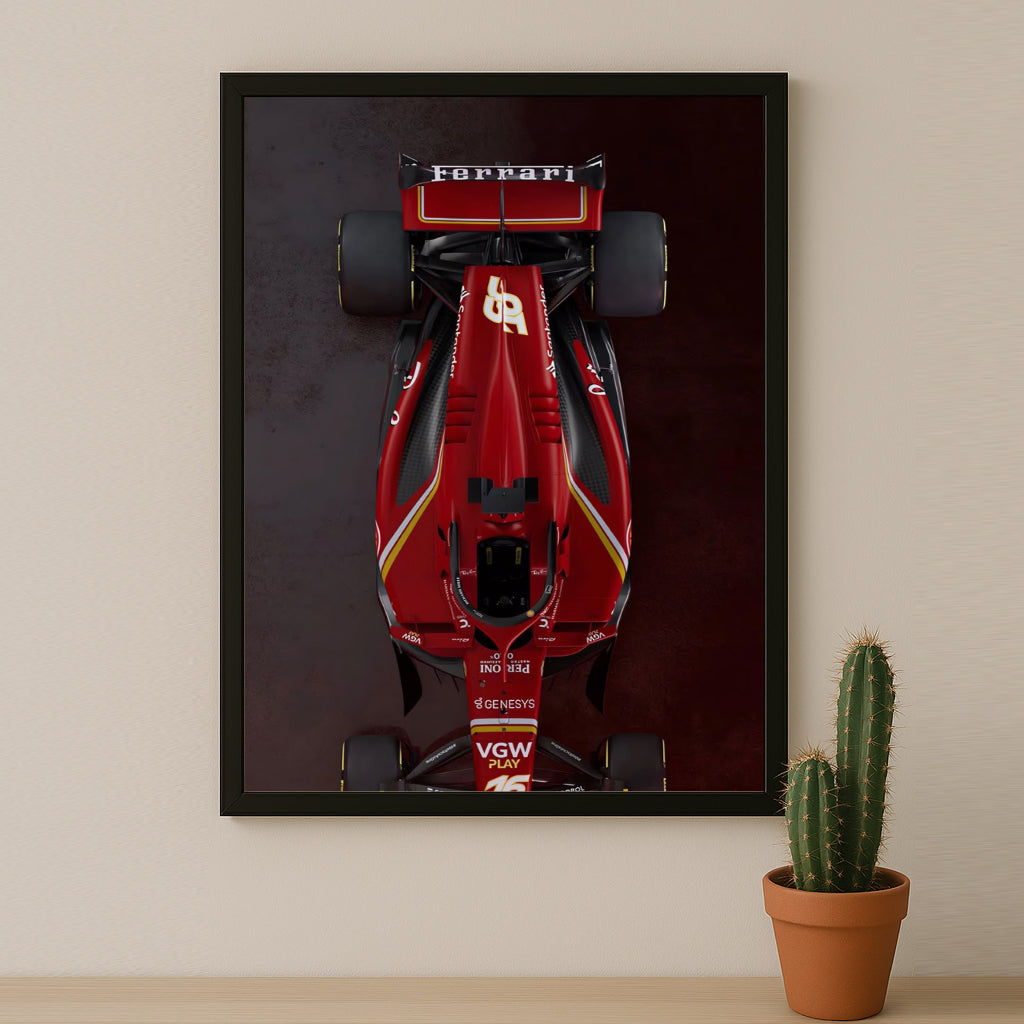 Poster encadrée Formule 1 - Ferrari