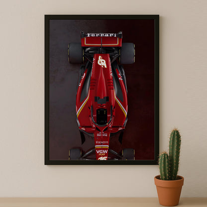Poster encadrée Formule 1 - Ferrari