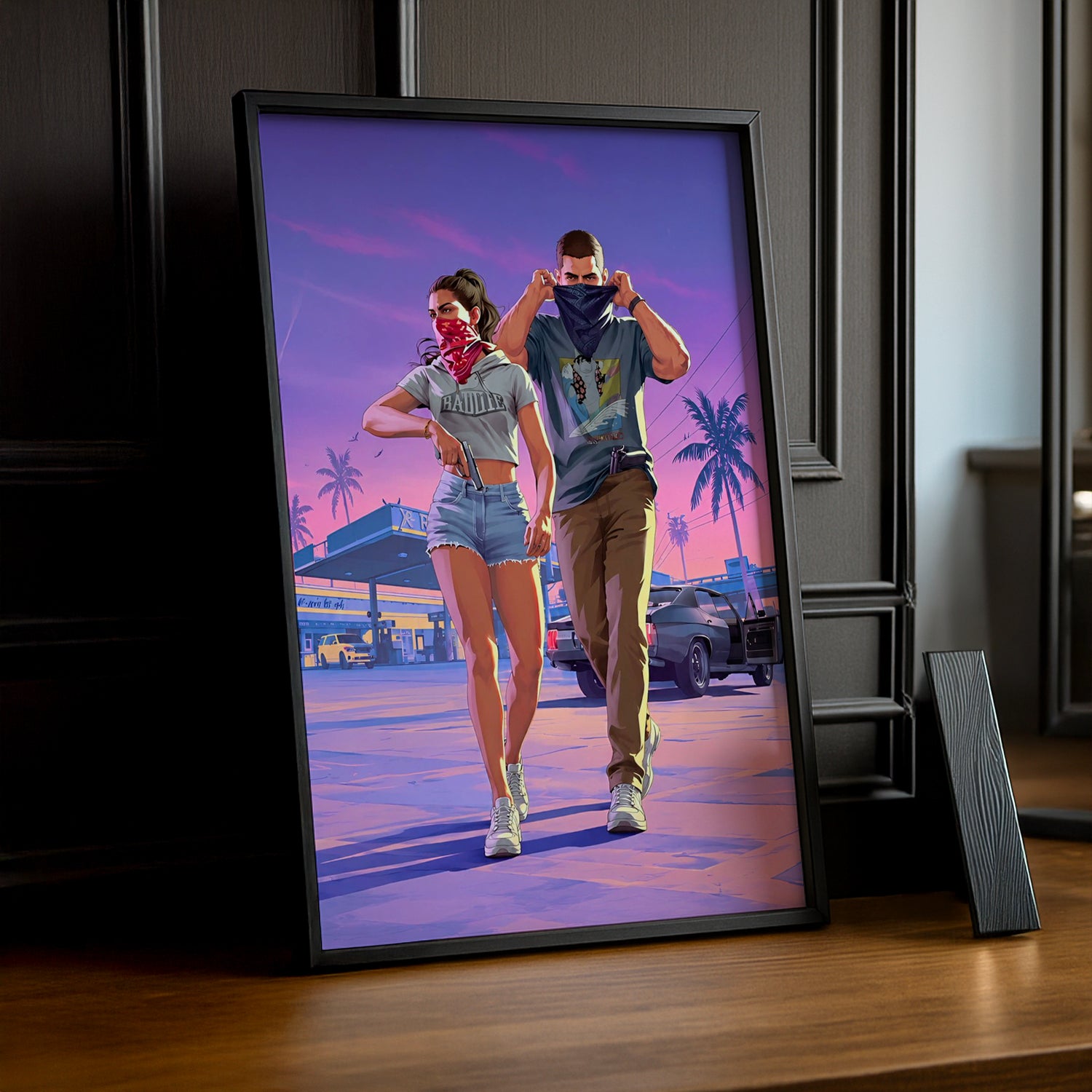 Poster Grand Theft Auto VI – Lucia & Jason Encadré TonCadre