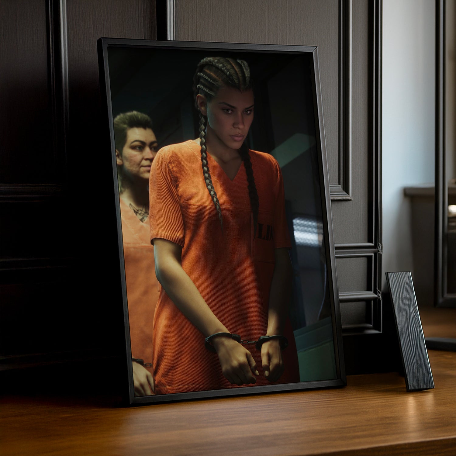 Poster Grand Theft Auto VI – Lucia Prison Encadré TonCadre