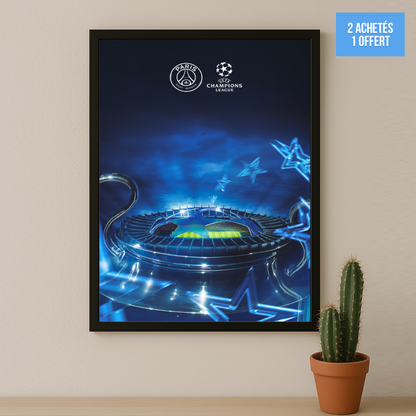Poster encadrée Paris Saint-Germain - Ligue des Champions