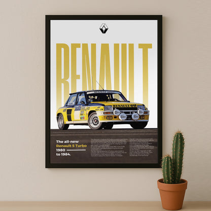 Poster Voitures - Renault 5 Turbo