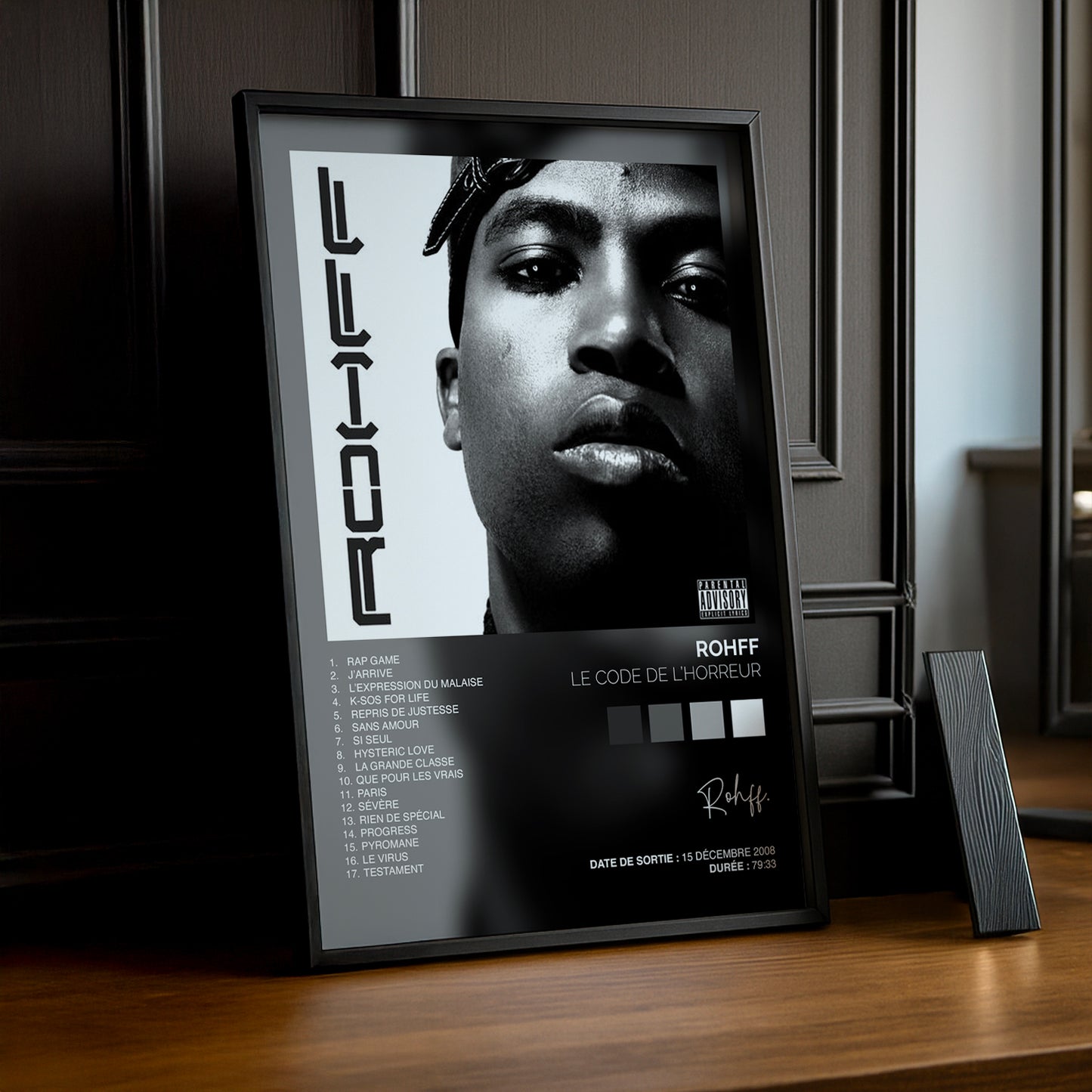 Cadre Photo Rohff - Le code de l'horreur - TonCadre