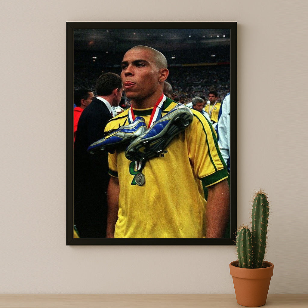 Poster encadrée Brazil - Ronaldo 9