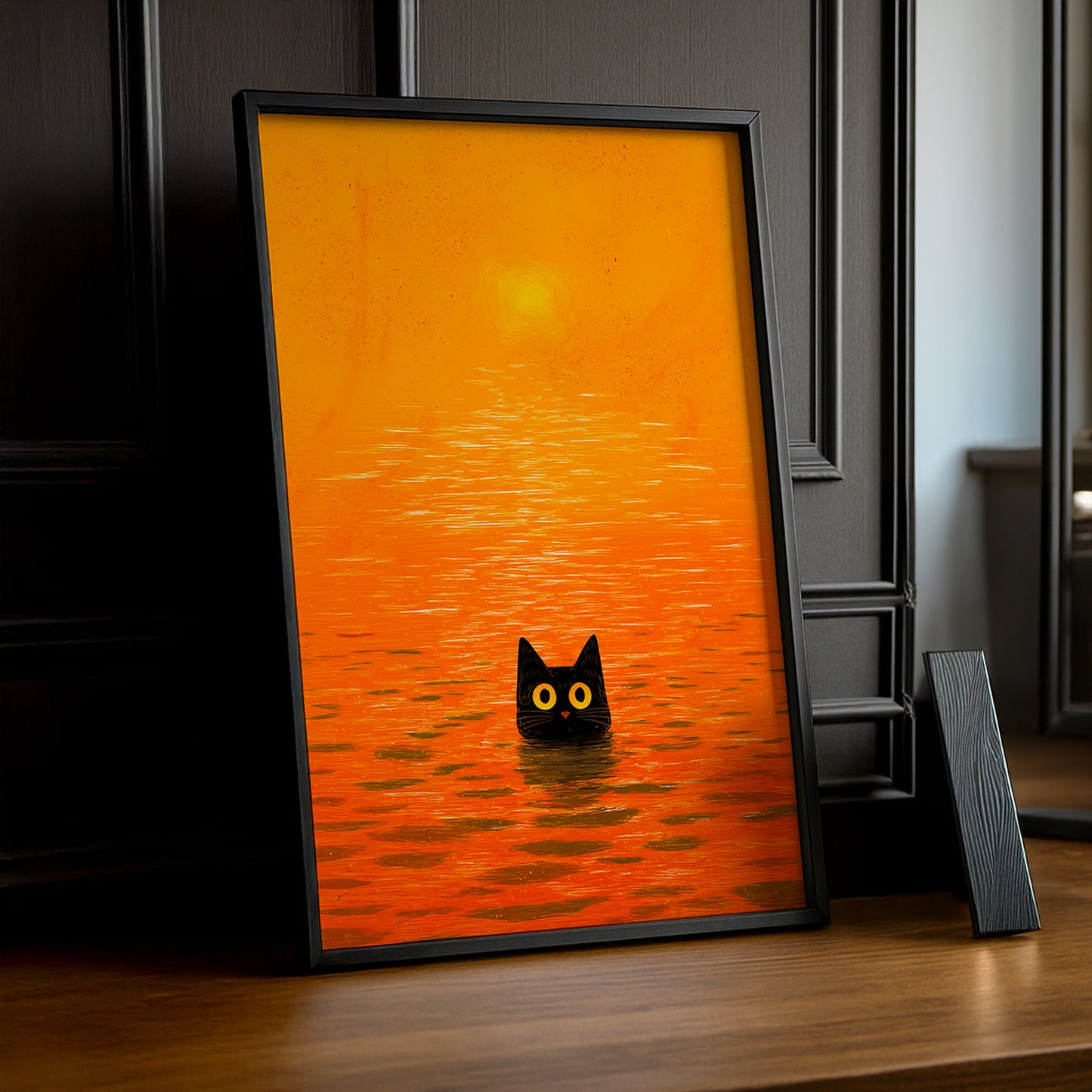 Cadre Photo Chat - Orange