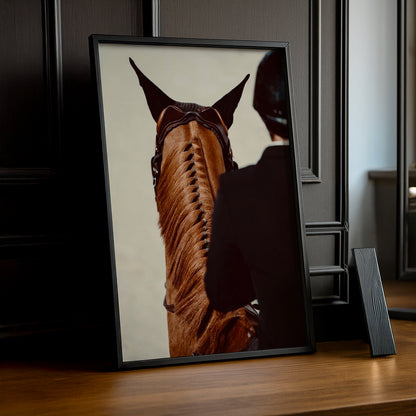 Cadre photo Équitation - Cheval de dos