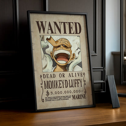 Cadre photo One Piece - Wanted Monkey D Luffy
