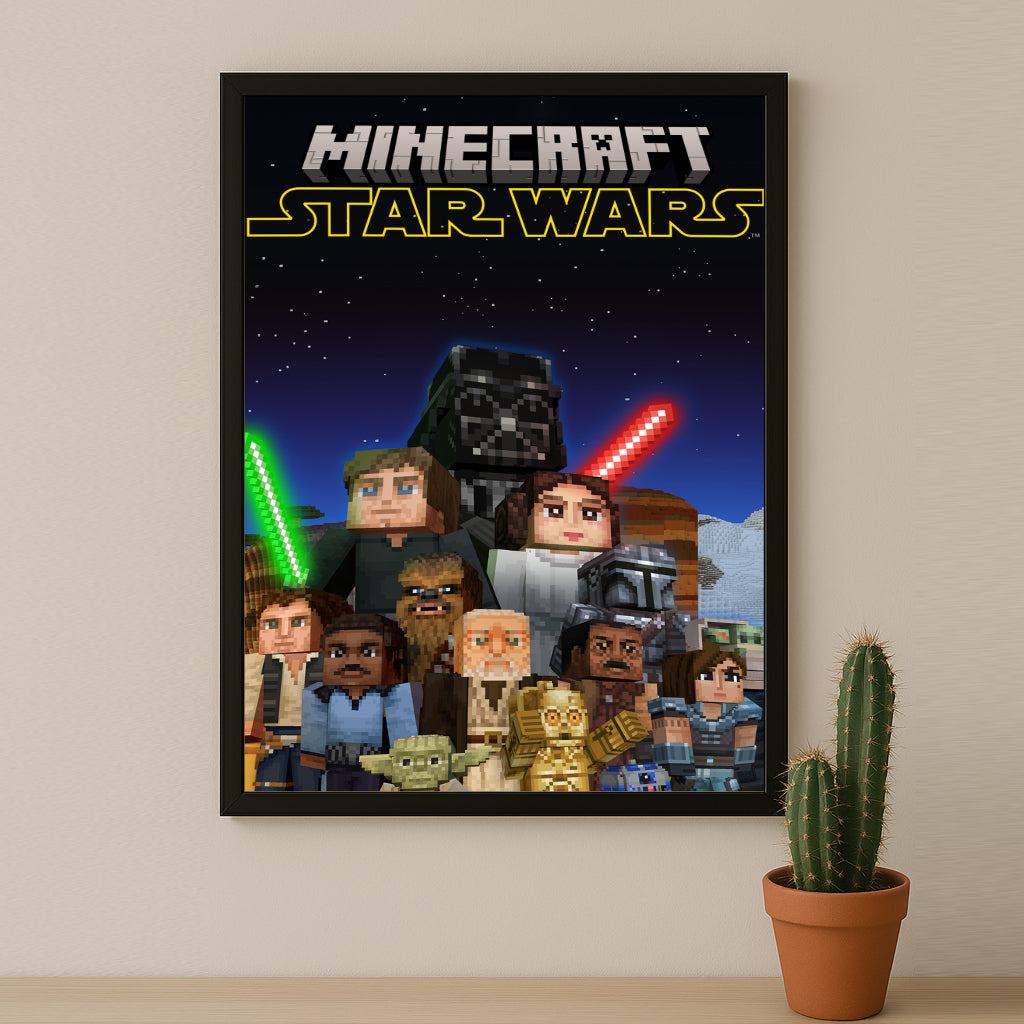 Cadre photo Minecraft - Star Wars