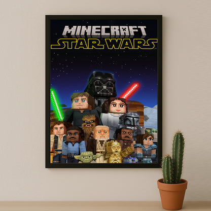 Cadre photo Minecraft - Star Wars