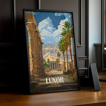 Cadre photo Luxor Egypt