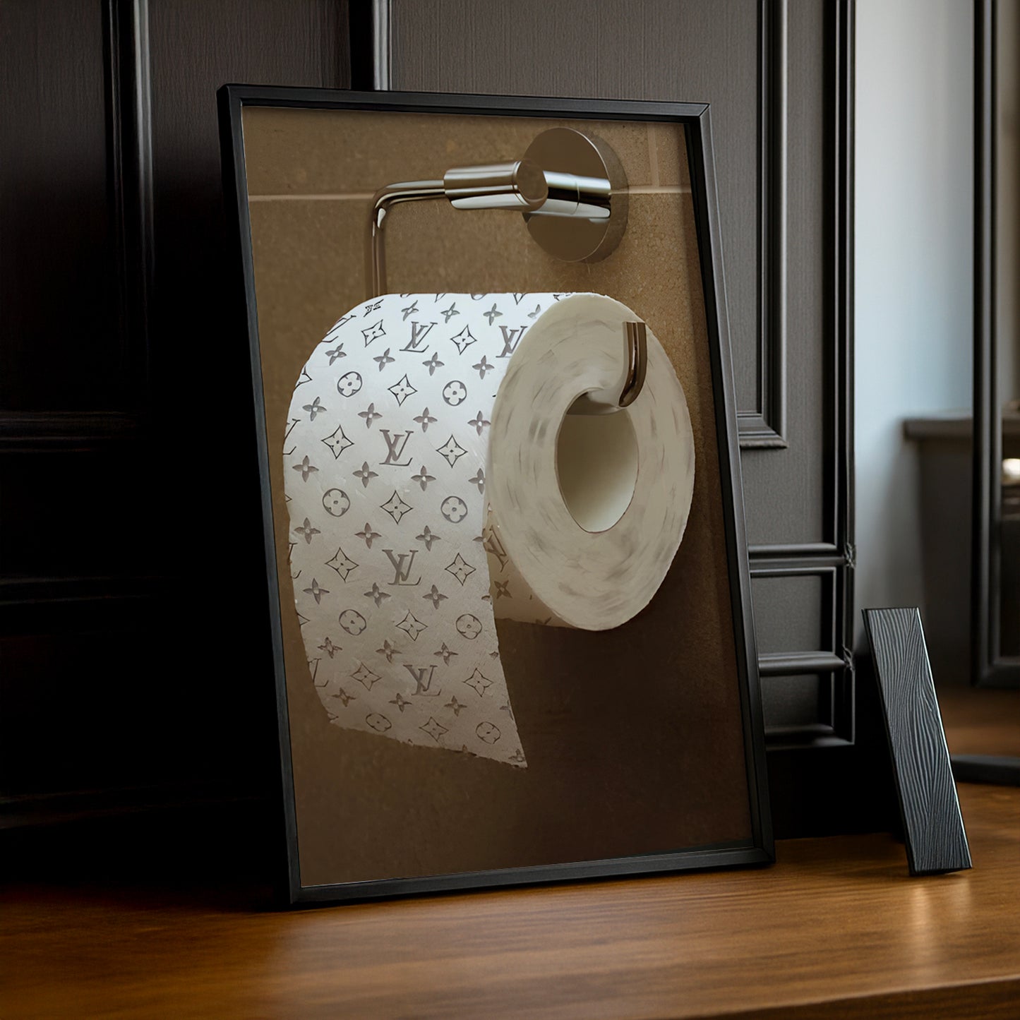 Cadre photo Louis Vuitton papier toilette
