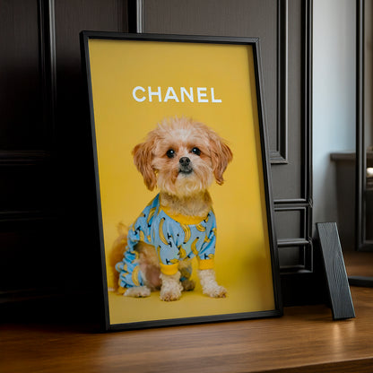 Poster Photo Chanel - Little Dog